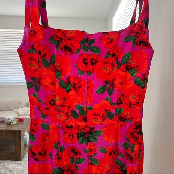 Monique Dress in Floral Pink - Picture 9 of 10